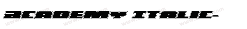 Academy Italic字体转换